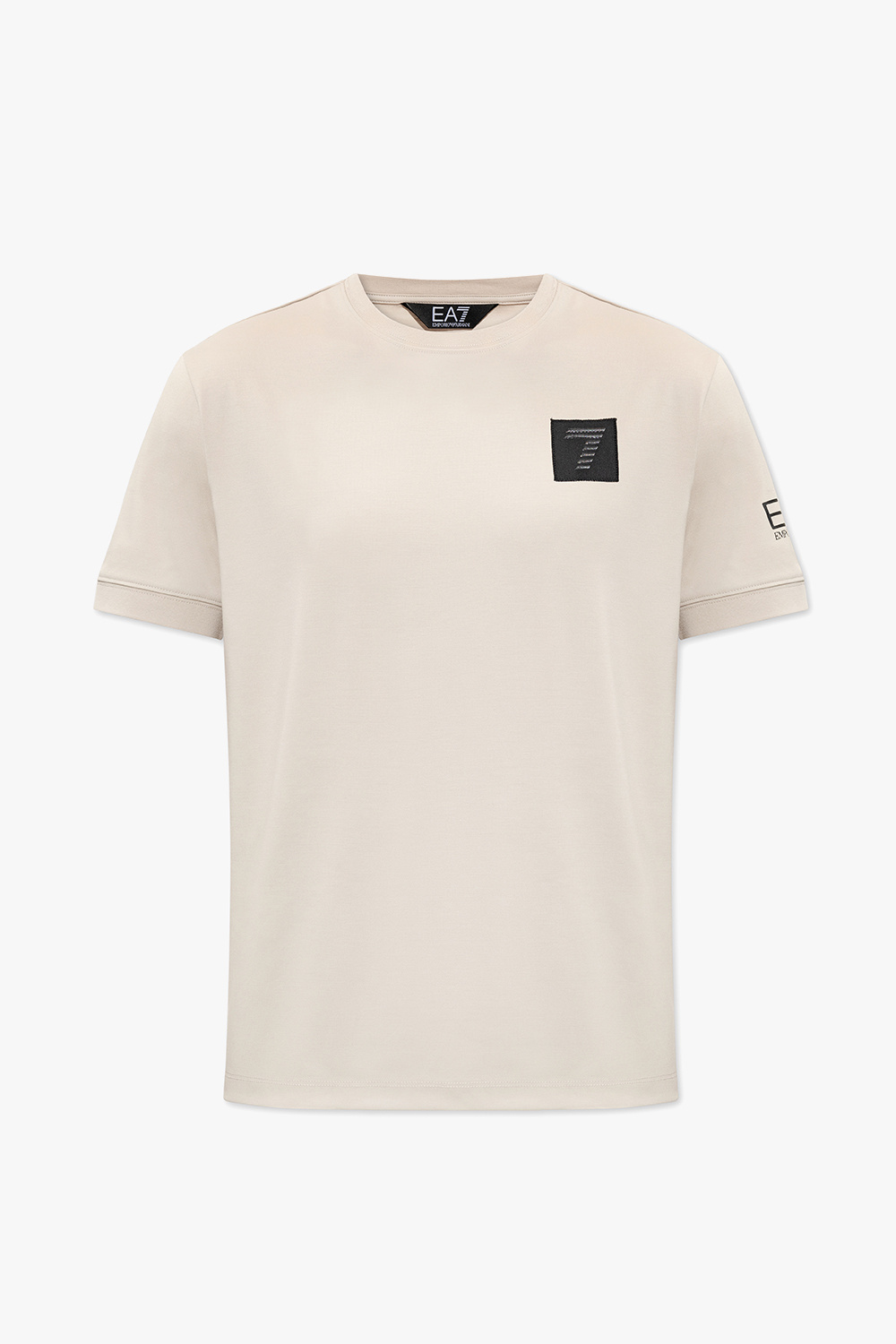 Beige T-shirt with logo EA7 Emporio Armani - Vitkac Australia